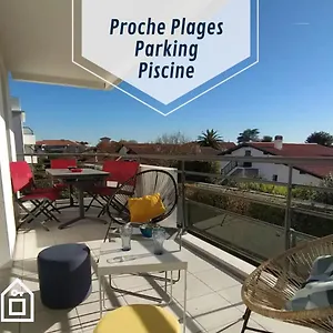 Appartement Le 5 Sud Piscine Parking Wifi, Anglet